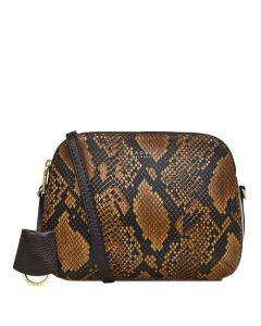 This Dark Brown Faux Snake Dukes Place Medium Cross Body Bag is designed by Radley. 