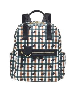This is the Radley Finsbury Park Checked Dog Medium Backpack.
