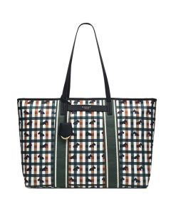 This Finsbury Park Checked Dog Large Shoulder Bag is designed by Radley. 