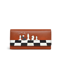 Checkmate Large Flapover Leather Purse By Radley