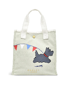 Radley Evergreen Large Canvas Tote Bag in White