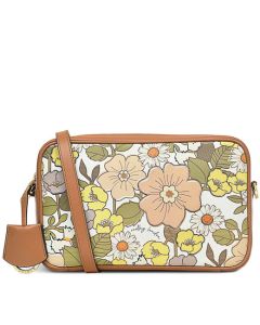 This Tan Manor Grove '60s Floral Small Camera Bag has been designed by Radley.