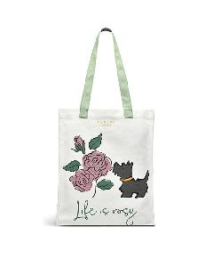 Life Is Rosy Canvas Open-Top Tote Bag
