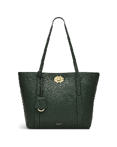 Dark Green Museum Street Tote Bag by Radley with soft-grain leather. 
