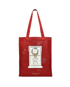 This Red Home is Where the Dog Is Medium Tote Bag was designed by Radley.