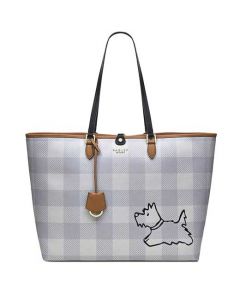 This Radley Palace Gardens shoulder bag comes with in a checked chalk colour. 
