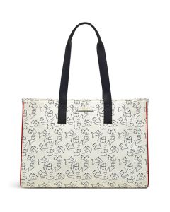 Chalk Sketch Street Large Zip-Top Tote Bag designed by Radley.