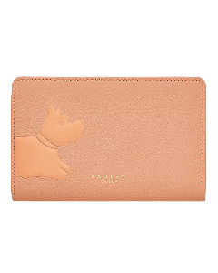 Radley Stamp Medium Bifold Soft Leather Purse In Grapefruit