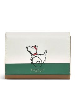 The Time for Tennis Medium Flapover Purse has been created by Radley.