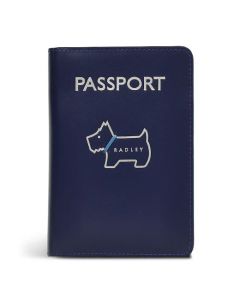 Heritage Dog Outline Evenfall Blue Passport Cover
