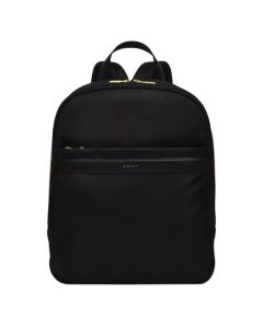 Holland Park Black Recycled Polyester Zip-Top Backpack