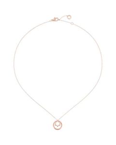 This Montblanc ladies necklace comes in a rose gold colour.