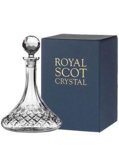 This Royal Scot Crystal Edinburgh 85cl Ships Decanter will be presented inside a blue gift box.