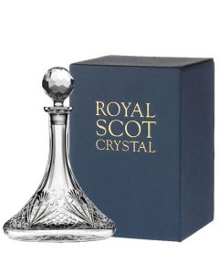 This Royal Scot Crystal Scottish Thistle 85cl Ships Decanter will be presented inside a blue gift box.