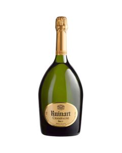 This Ruinart Brut champagne bottle comes in a magnum.