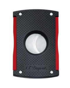 S.T. Dupont Cigar Cutter - Maxijet, Matt Black and Red.