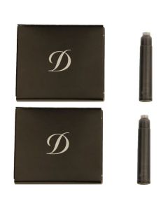 Black Ink Cartridges, designed to suit S.T. Dupont Paris fountain pens. 