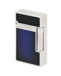This Sunburst Blue Lacquer Le Grand Cling Lighter was designed by S.T. Dupont Paris. 