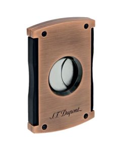 This Maxijet Brushed Copper Cigar Cutter is designed by S.T. Dupont Paris. 