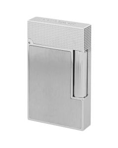 This Brushed Metal Ligne 2 Cling Lighter is designed by S.T. Dupont Paris. 