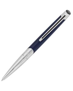 This Blue & Silver Défi Millenium Ballpoint Pen is designed by S.T. Dupont Paris. 