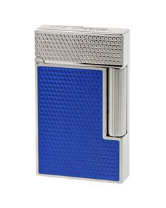 This Electric Blue Lacquer Ligne 2 Cling Lighter is designed by S.T. Dupont Paris. 