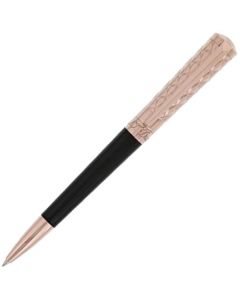 This Black & Pink Gold Liberté Ballpoint Pen is designed by S.T. Dupont Paris. 