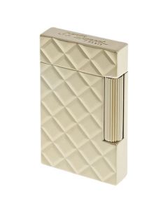 This Yellow Gold Ligne 2 Slim Quilted Lighter is designed by S.T. Dupont Paris. 