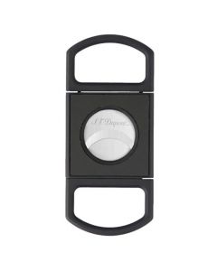 This Matt Black Cigar Cutter is designed by S.T. Dupont. 
