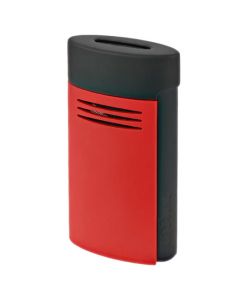This Matt Black & Red Megajet Lighter is designed by S.T. Dupont Paris. 