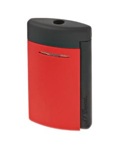 This Matt Black & Red Minijet Lighter is designed by S.T. Dupont Paris. 