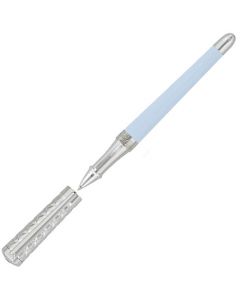 This Pastel Blue Spring Series Liberté Rollerball Pen was designed by S.T. Dupont Paris. 