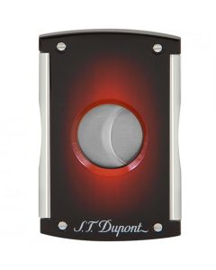 This is the S.T. Dupont Paris Sunburst Red Maxijet Cigar Cutter. 