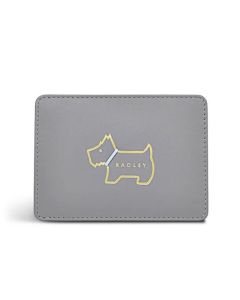 This Radley Heritage Dog Outline Cloud Burst Travelcard Holder is made out of plain leather with a smooth finish and gold foil embossing.