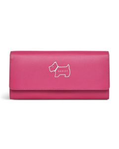 Heritage Dog Outline Bright Pink Large Matinee Purse