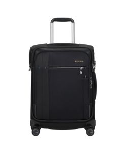 Samsonite's Spectrolite 3.0 TRVL Spinner Black Cabin Trolley. 55 cm