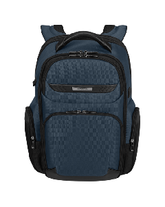 Samsonite's Pro-DLX 6 Blue Backpack 15.6" Expandable comes with a USB port and the Easy-Pass system, allowing you to charge your electronice easily. 