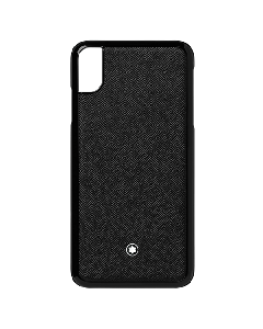 This Montblanc Sartorial Black iPhone XS Max Case has the saffiano textured leather. 