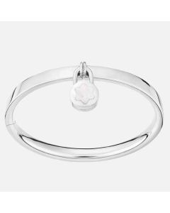 Ladies Silver MOP Always Together Medium Bangle