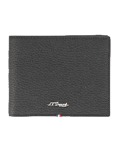Neo Capsule Grained Billfold 8CC Wallet Black Leather By S. T. Dupont