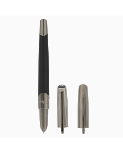 This Défi Millenium Black & Gunmetal Fountain Pen by S.T. Dupont is made out of brass with lacquer and a stainless steel nib. 