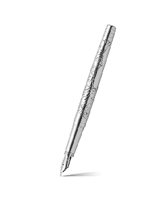 Year Of The Tiger Standard Fountain Pen In Sterling Silver By Yard-O-Led