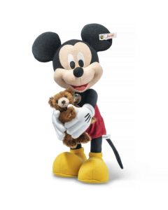 This the 100th Anniversary Disney Mickey Mouse with Teddy Bear made by Steiff. 