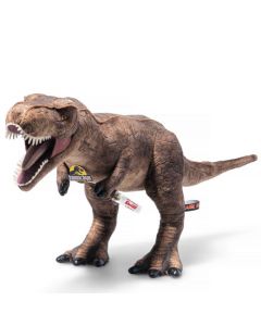 This is a Jurassic Park - T-Rex Stuffed Animal designed by Steiff.