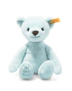 This Light Blue My First Steiff Teddy Bear is a great choice for a newborn baby. 