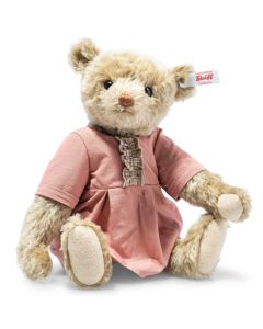 This is Mama 1902 RMS Dark Blonde Teddy Bear designed by Steiff.