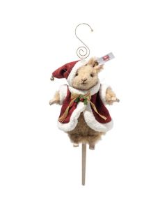Santa Mouse Ornament  designed by Steiff. 