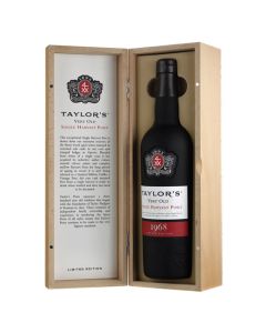 The limited edition bespoke boxed Taylors single harvest 1968 aged port.