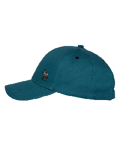 Zebra Teal Cotton Baseball Cap