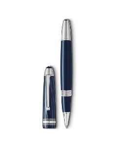 This Montblanc Meisterstück The Origin Collection Blue LeGrand Rollerball Pen has been made with precious resin.